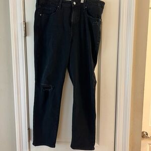 Womens Black straight leg Jeans